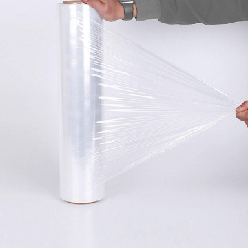 Film d&#39;enveloppement extensible en plastique transparent industriel