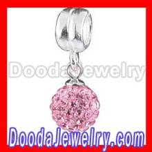 European Pink Dangle Crystal Sterling Silver Back To School Charms Sales?