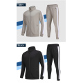 Tuta sportiva casual da jogging a righe con zip intera