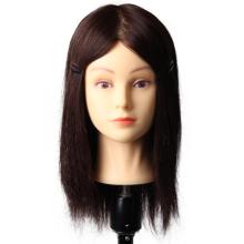 Cheap training head mannequin head with 100% human hair for training