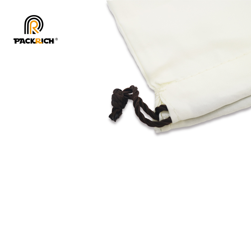 wholesale hot sale custom white cotton drawstring packaging bag