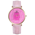 Suede Strap Quartz Wrist Watch For Women's