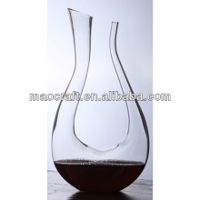 Clear Glass Lyre Wine Decanters