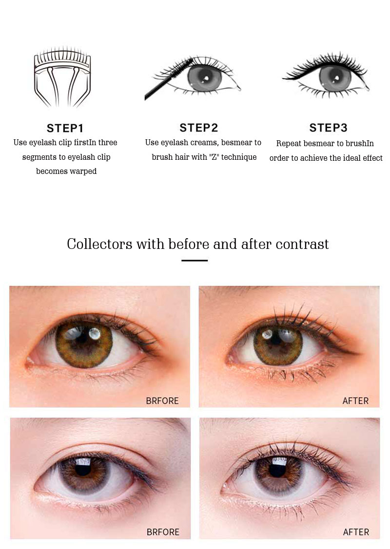 New Black Mascara easy to brush easy to discharge waterproof Mascara Eye beauty makeup