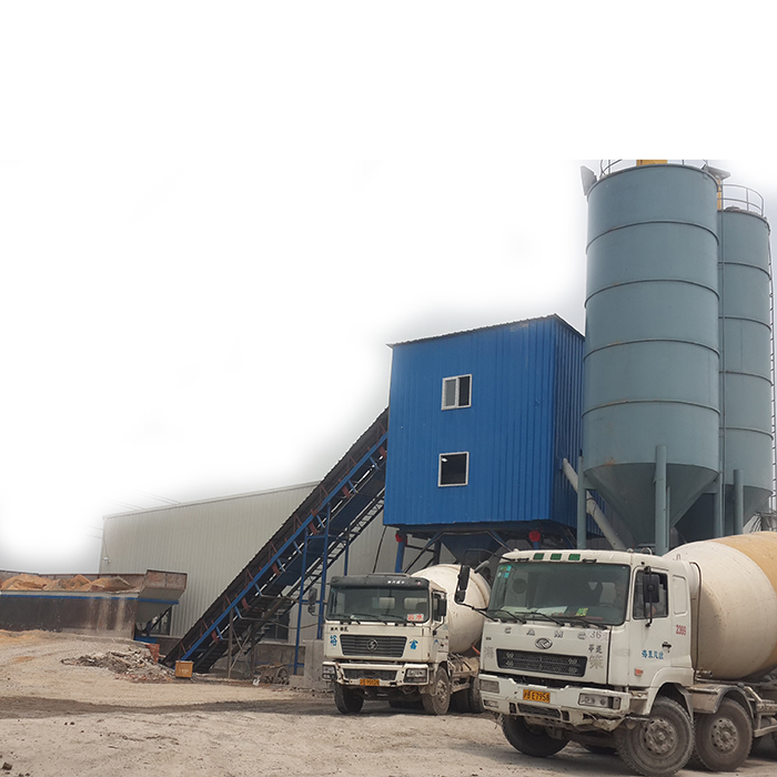 HZS90 ready mixed concrete batching plant in Cambodia