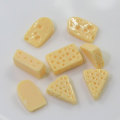 Πολλαπλά είδη Γλυκό τυρί σε σχήμα ρητίνης Cabochon Flatback Beads Slime Κουζίνα Frυγείο Στολίδια Charms Spacer