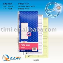 carbonless petty cash book