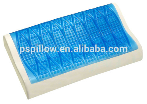 memory foam cooling pillow with gel pad