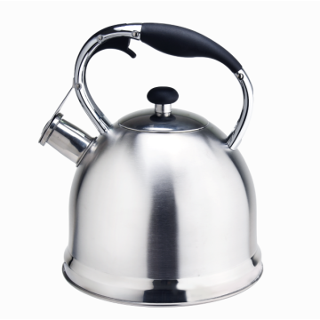 Durable woodlike handle stovetop capsulated bottom teakettle