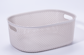 plastic storage basket with handle daily home use