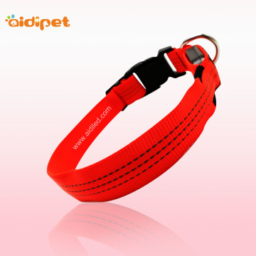 Nylon Reflective Led Lighted Up Dog Collar