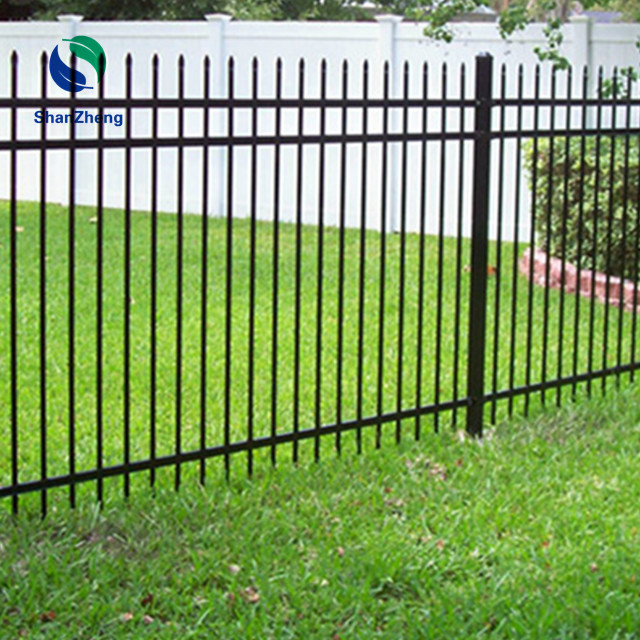 Aluminum Horizontal Slat Metal Security Fence for garden balcony modern fence