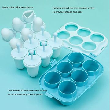 Stampi pop di ghiaccio in silicone gratuito di fabbrica BPA