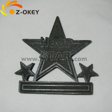 Handmade decorative Stars shape black color wood necklace