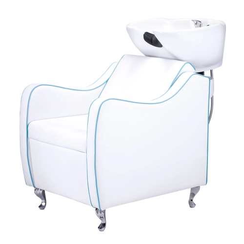 Chaise de shampoing en cuir professionnelle pour salon