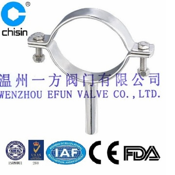 Stainless steel sanitary round tube hanger