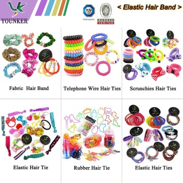 Cute telephone wire hair tie elastic hair tie pony o hair tie loom band hair tie