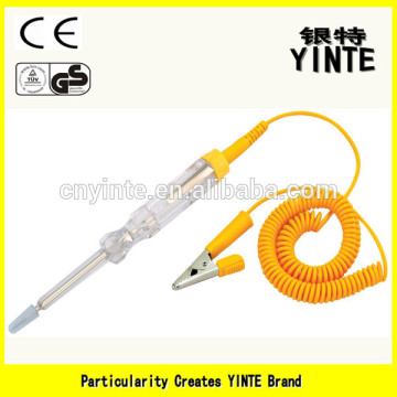 China Factory Automotive circuit pen tester/car battery tester with AS material and Yellow color