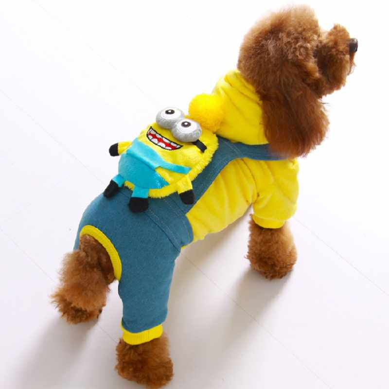 Doggy Fashion με επένδυση Ζεστό πυκνό βελούδινο τζιν μπουφάν με φούτερ με κουκούλα, φόρμα σκύλου, ρούχα για κατοικίδια