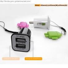 Dual USB Car Charger for Iphone and Galaxy Tablet