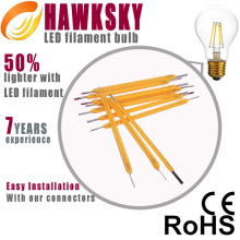 10 years experience 2 year gurantee pvc led filament light factory