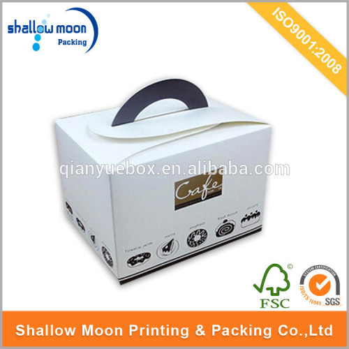 birthday food cake box packaging, cake box design,cake box with handle