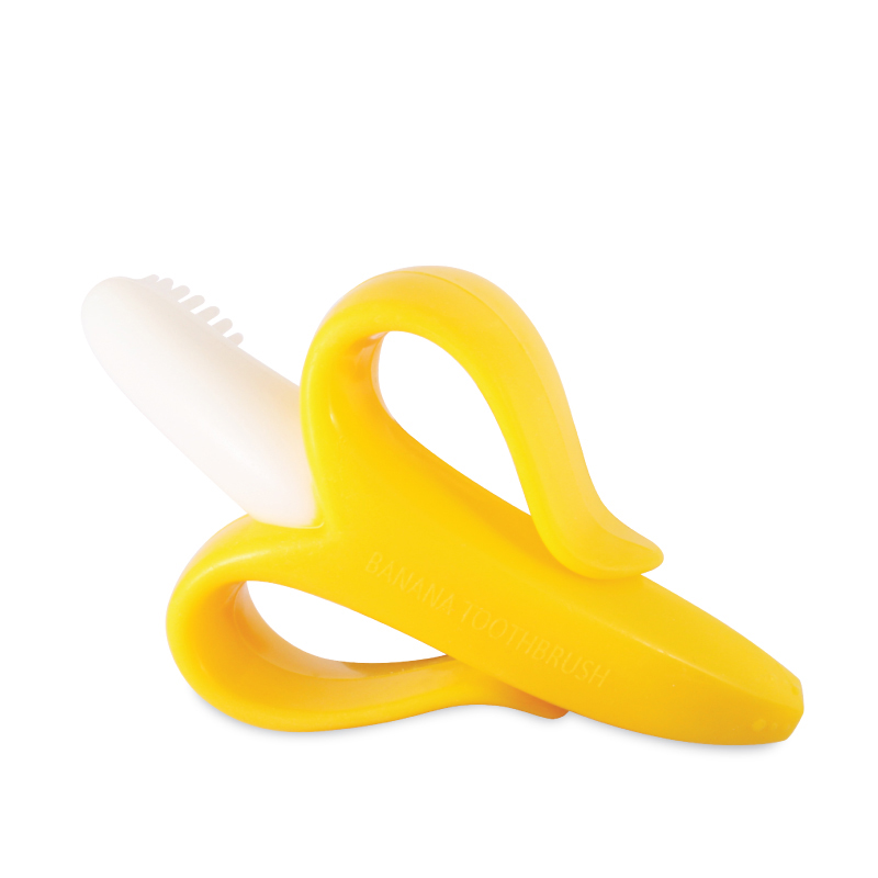 Baby teether toys silicone teething toys fruit shape brush teether