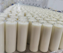 White Paraffin wax 7 days Glass Jar Candle