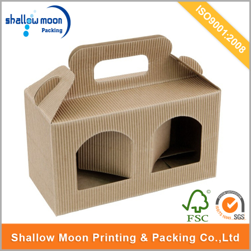 Double windown cake packaging paper box