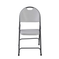 Injection molded plastic folding chair