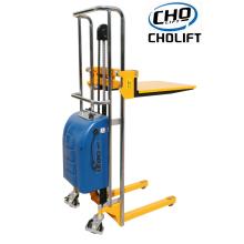 400KG Semi-Electric light-duty pallet stacker