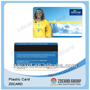 Lo-co or Hi-co Customized Credit Bank Magnetic Stripe Card Supplier