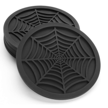 Custom Unique Design Spider Web Silicone Drink onderzetters