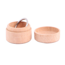 Beech wood ring box Wood jewelry box