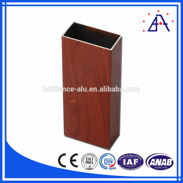 Timber Grain Aluminium Square Tube