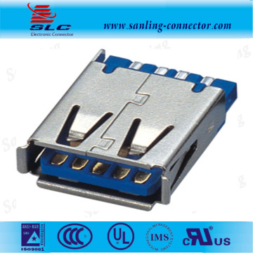 5Pin Micro B type Female vertical USB Connector