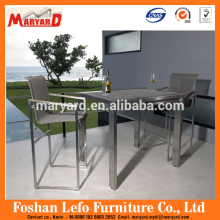 outdoor patio stainless steel dining set