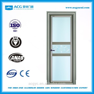 High quality products aluminum alloy swing door design for bathroom