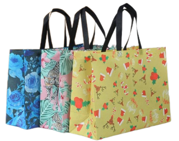 RPET laminated waterproof shopping bag