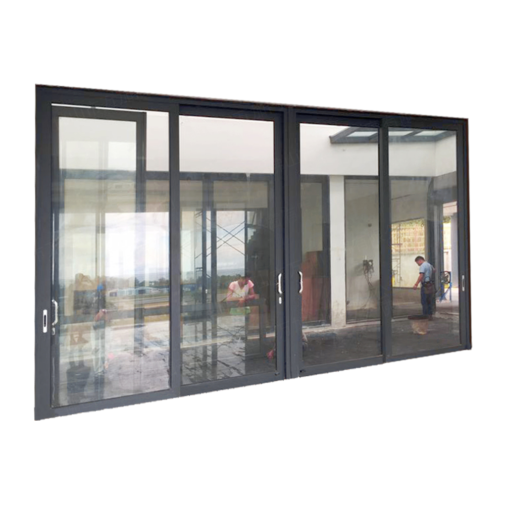 Sliding Doors Interior Room Divider,Soundproof Sliding Door Powder Coated Aluminum Profile