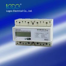 DIN Rail Three Phase Active & Reactive Electronic LCD energy meter /electricity meter /kWh meter LEM131GC/ GB/ AC/ AB