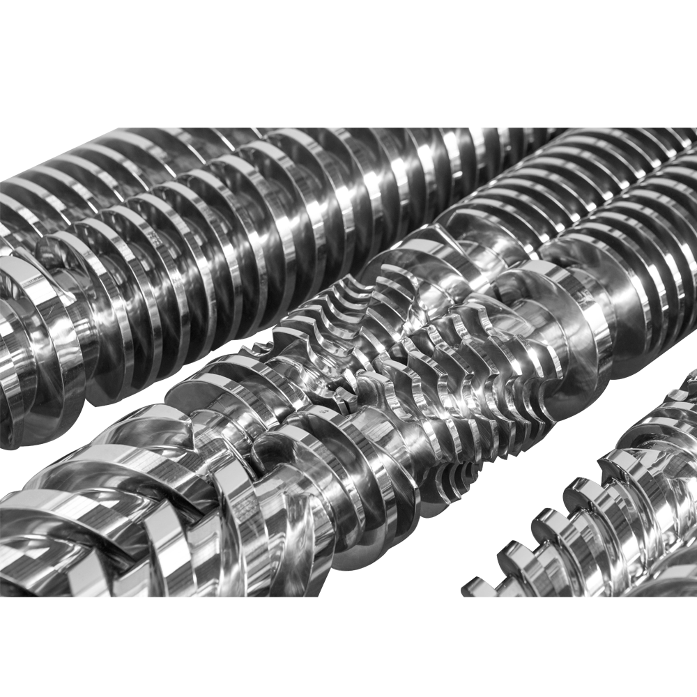 Conical twin screw barrel para sa plastic board machine