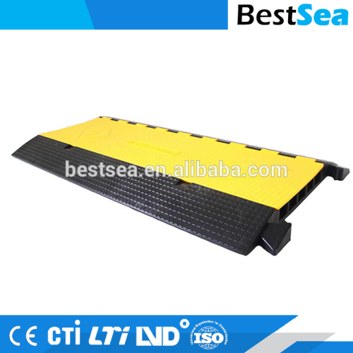 Rubber cable protector yellow, durable underground floor cable protection cover