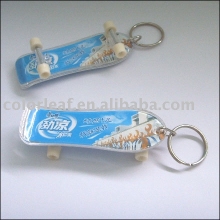 Acrylic Skateboard Key Chain