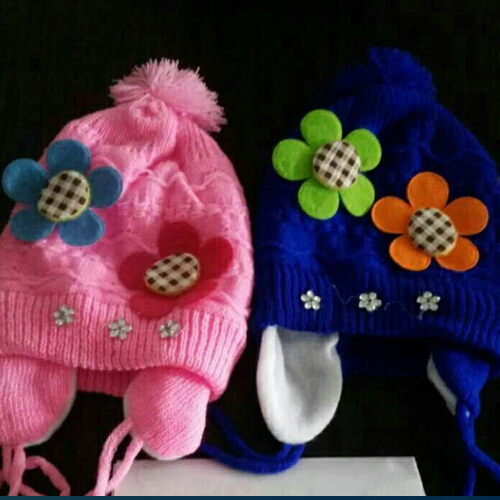 قبعة قطنية للأطفال الرضع مع غطاء للرقبة