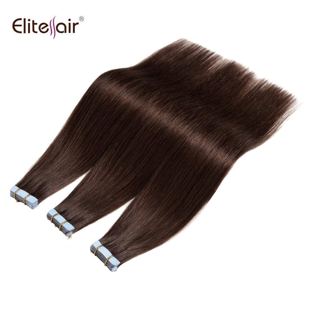 Wholesale hot sells 100% Unprocessed high quality Healthy bouncy texture rumy human hair tape weft hair Tape-in Hair extension
