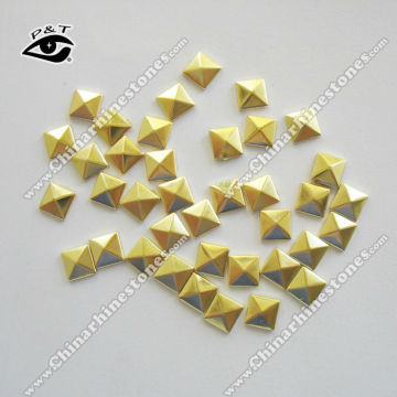 7x7MM Pyramid square studs hotfix metal studs antique copper