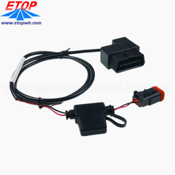 90 grados J1962 OBD con cable portafusibles