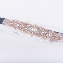 Rose Gold Applique Pearl Bead Ribbon Lace Trim Iron On,Pearl Lace Braid Bead Trims Ribbon