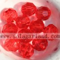 Wholesale 32 Facted Acrylic Crystal Loose Spacer Beads Charms COLORS PICK